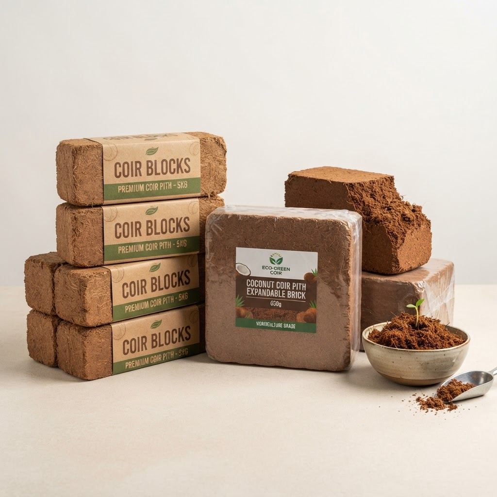 Coir Pith Briquettes